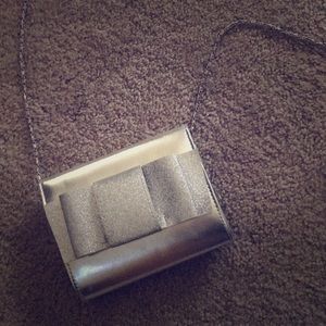 Small silver shoulder bag